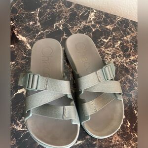 Chaco Olive Green‎ Slide Sandals